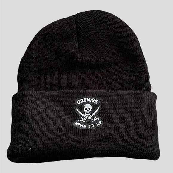 Goonies Never Say Die Skull Cap Beanie Hat Unisex NEW - Picture 1 of 2
